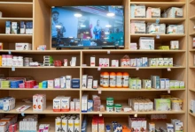 Retail area of clinic