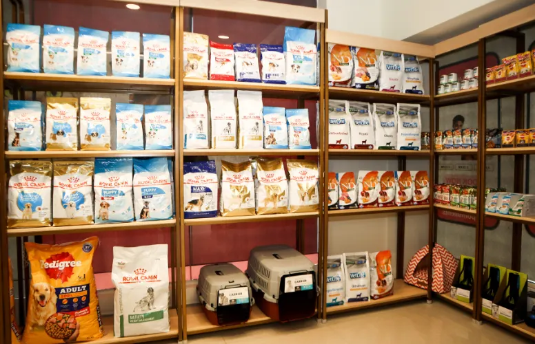 Retail area of clinic - desktop view